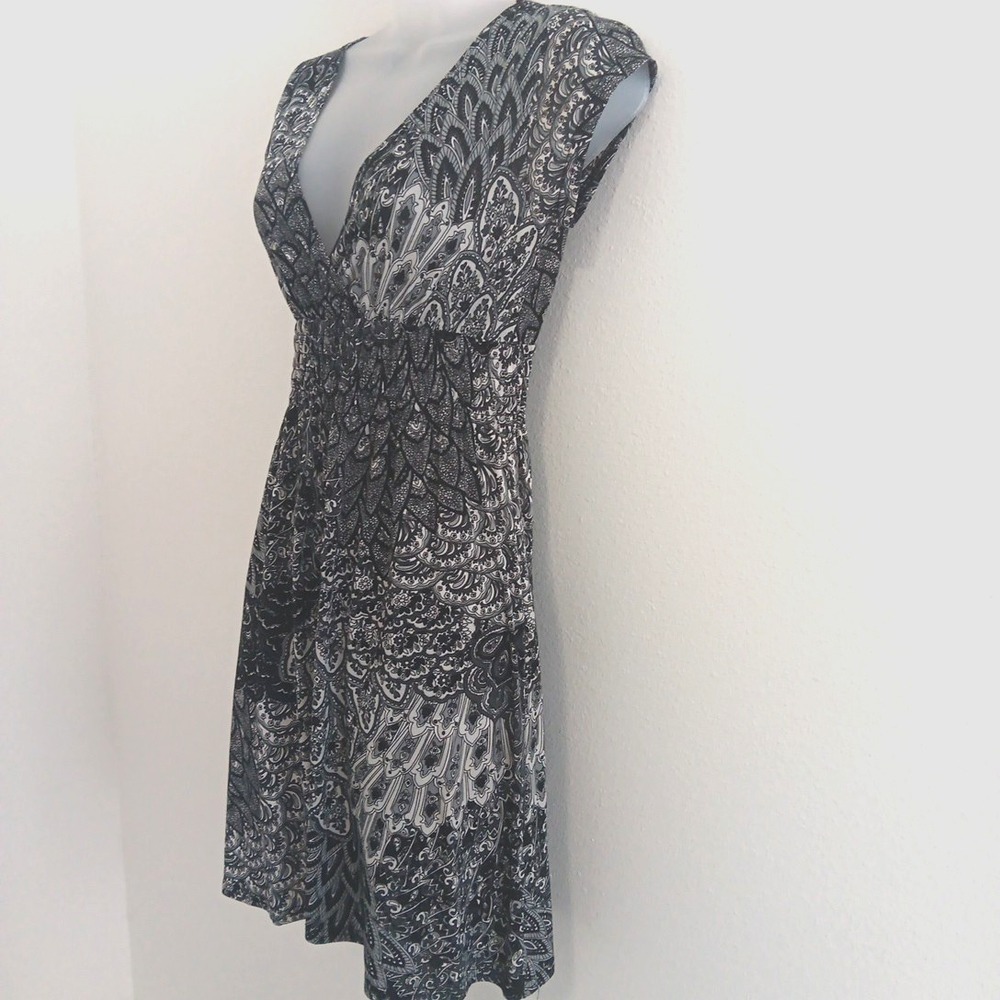 Y2K Style Dress Womens Small Babydoll Whimsigoth Fitted Black Office Siren Beach - Picture 4 of 9